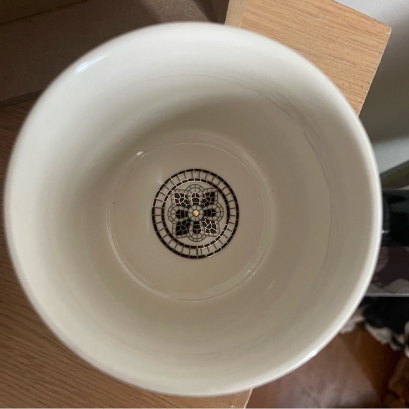 Anthropologie The Bistro Tile Stoneware Mug: Monogram Edition “K” - Picture 2 of 3